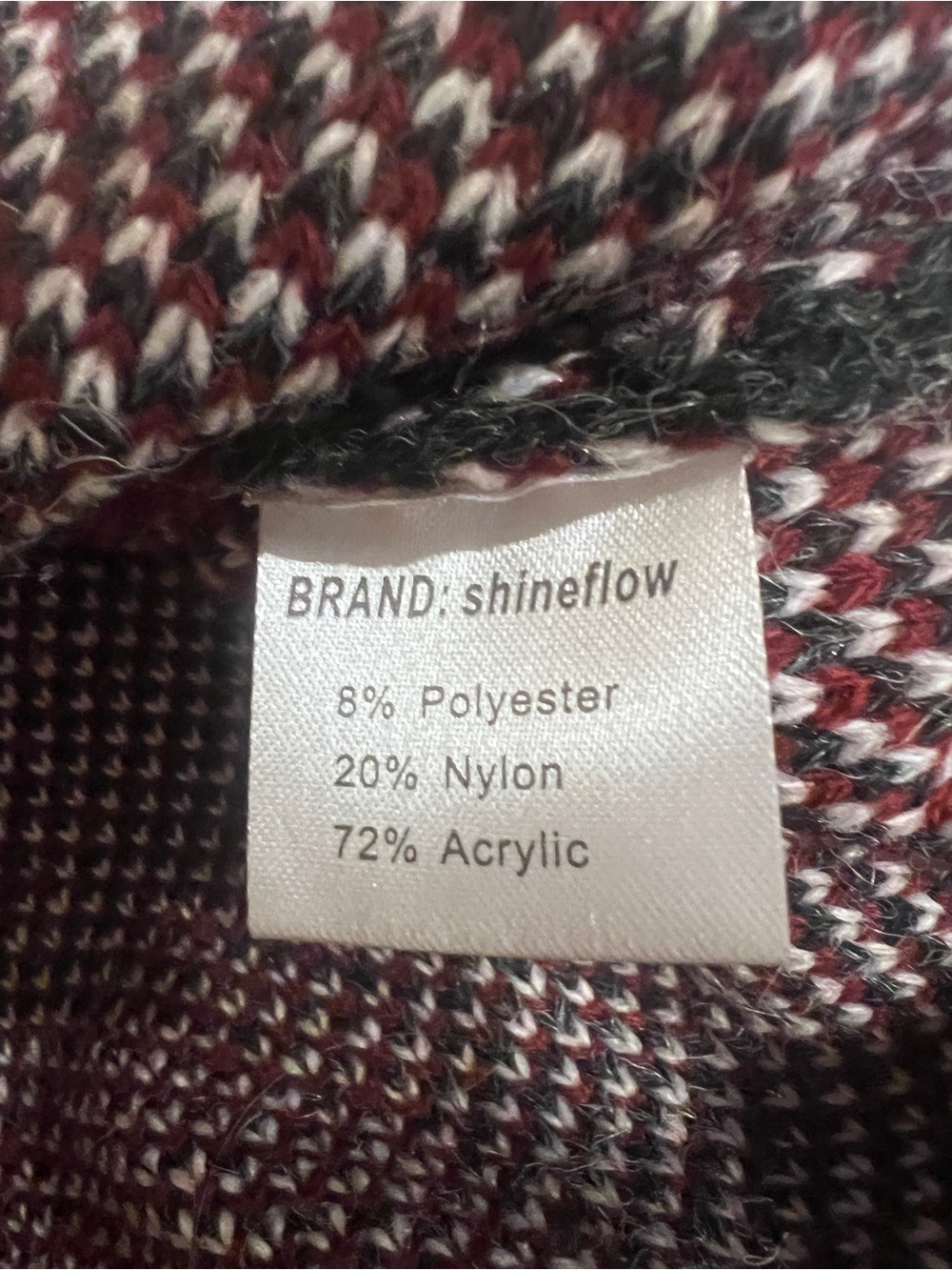Shineflow Nordic Fair Isle Reindeer Knit Soft Tunic Sweater Winter Cabincore L - Picture 7 of 15